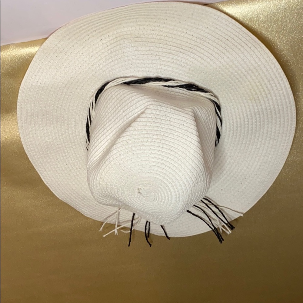 White Beach Hat